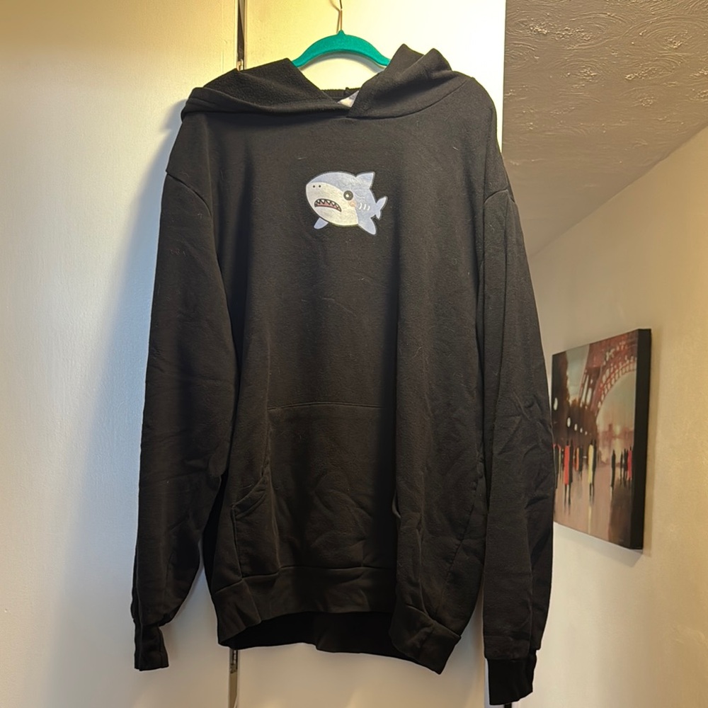 Gildan Black Hoodie Sweatshirt Essential Casual Wear